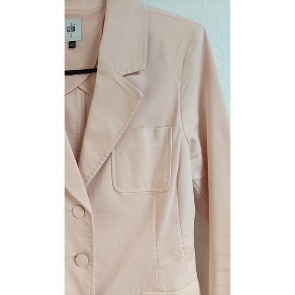 Women's Cabi #5656 GRACE BLAZER Light Pink Cotton Blend Jacket Size 2 - Picture 6 of 10